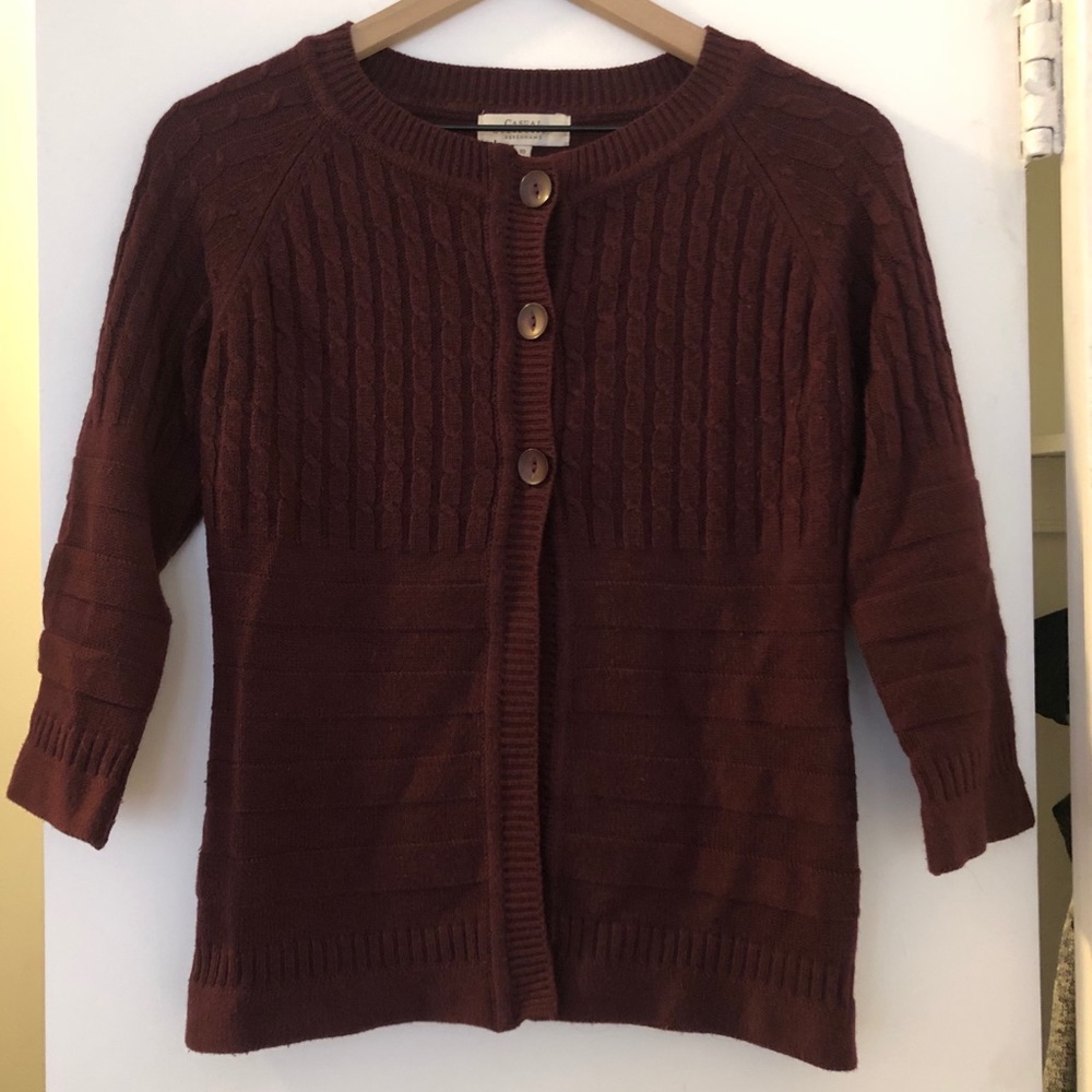 Burgundy sweater